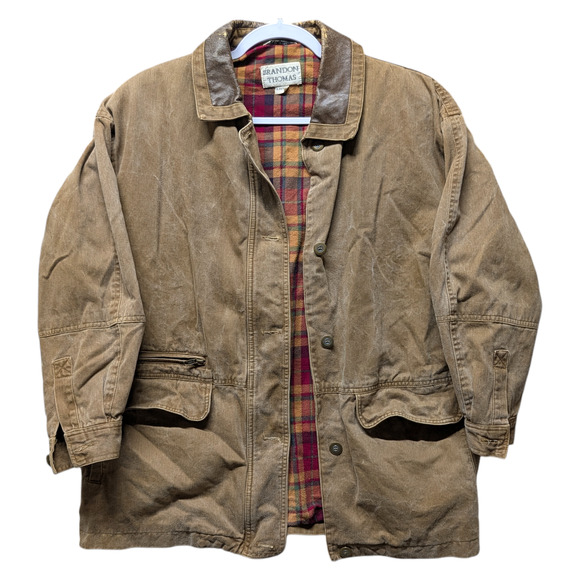 Vintage Brandon Thomas Women's  Flannel Lined Chore Coat - Picture 1 of 7